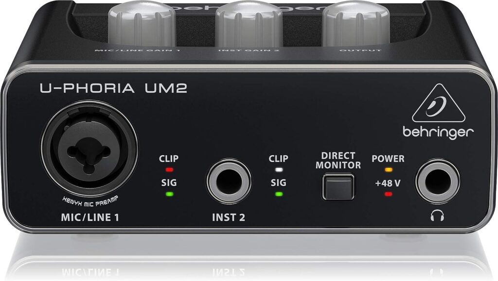 Behringer UM2 Interfaz de audio USB Audiophile 2x2
