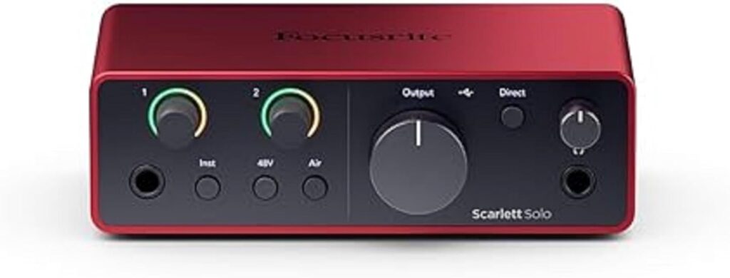 Focusrite Scarlett Solo 4.ª gen. interfaz de audio USB